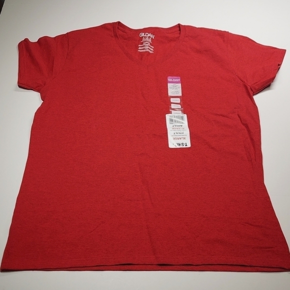 Gildan Women's V-Neck Tee  NWT Size XL - Picture 1 of 8